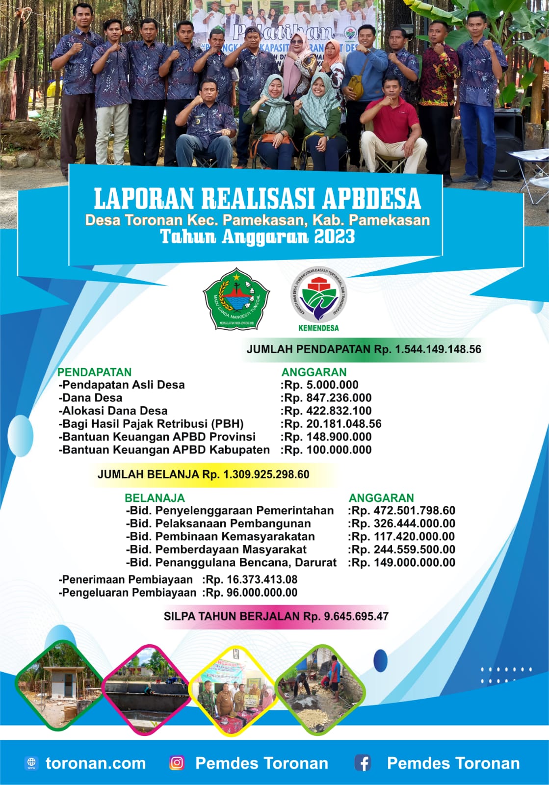LAPORAN PERTANGGUNG JAWABAN APBDESA 2023
